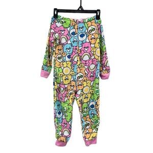 Care Bears Hooded Union Suit Pajama Lounge Cozy Soft Size XS